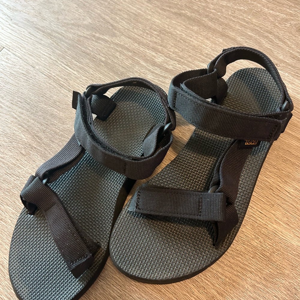 Teva Slim Black Adjustable Sandals